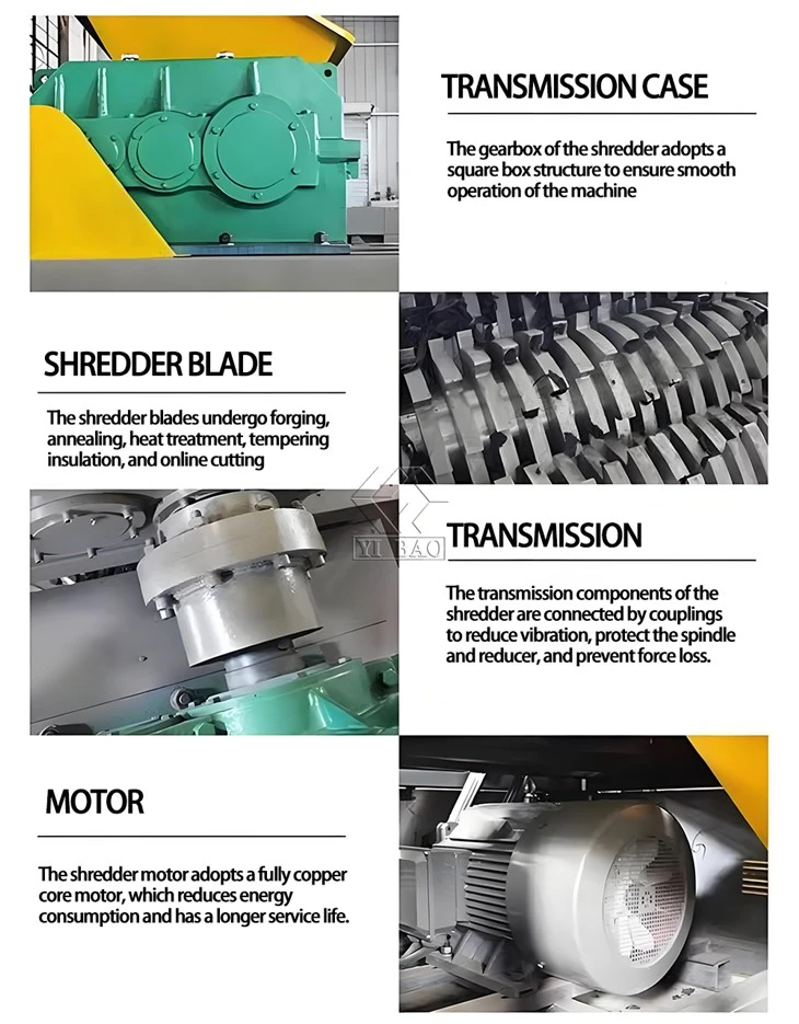 Double Shaft Shredder Slow Speed